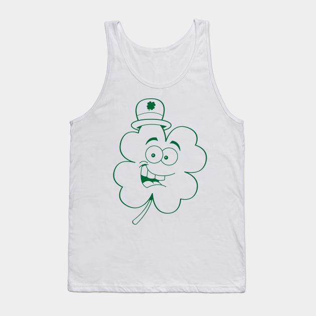 Funny Clovers St Patricks Day Tank Top by trendybestgift